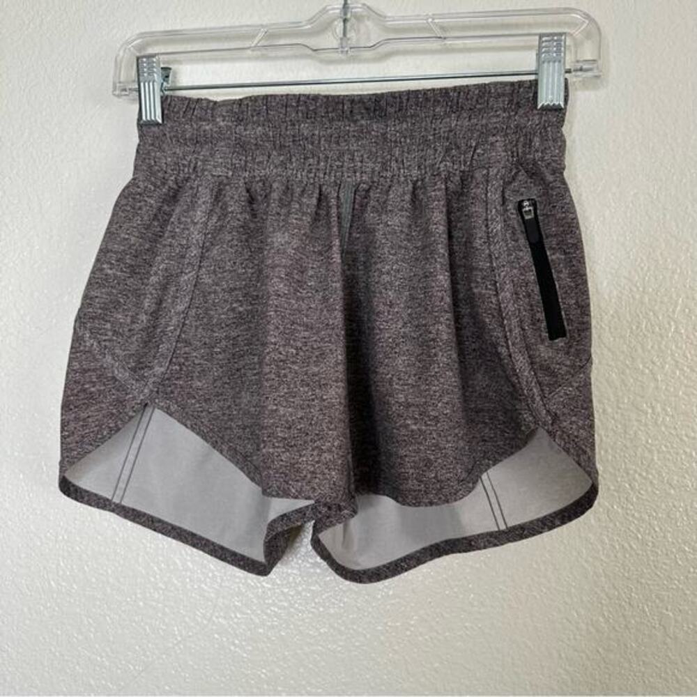 Lululemon Hotty Hot High-Rise‎ Lined Short 4 inch Dark Gray